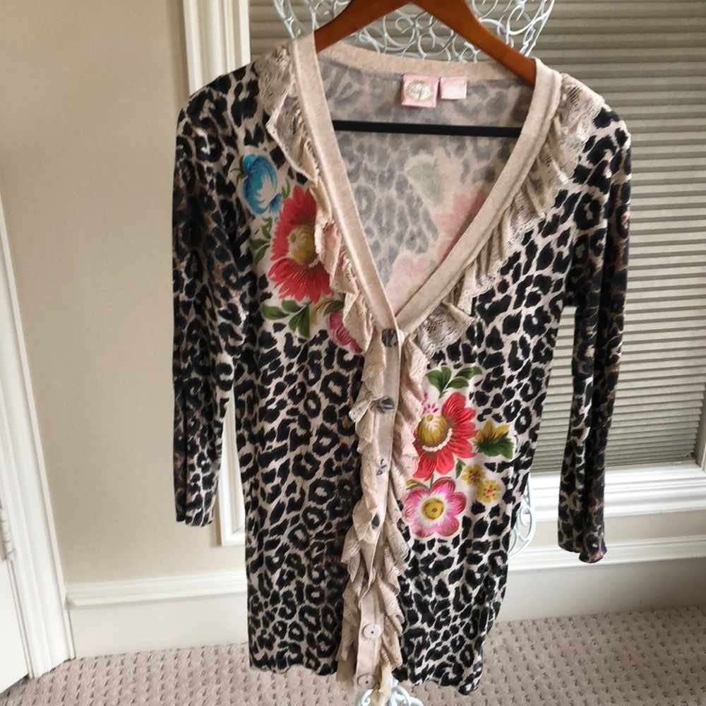 Animal print sweater